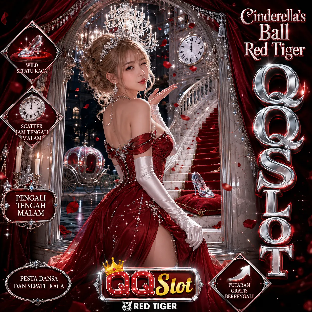 Cinderella's Ball Red Tiger